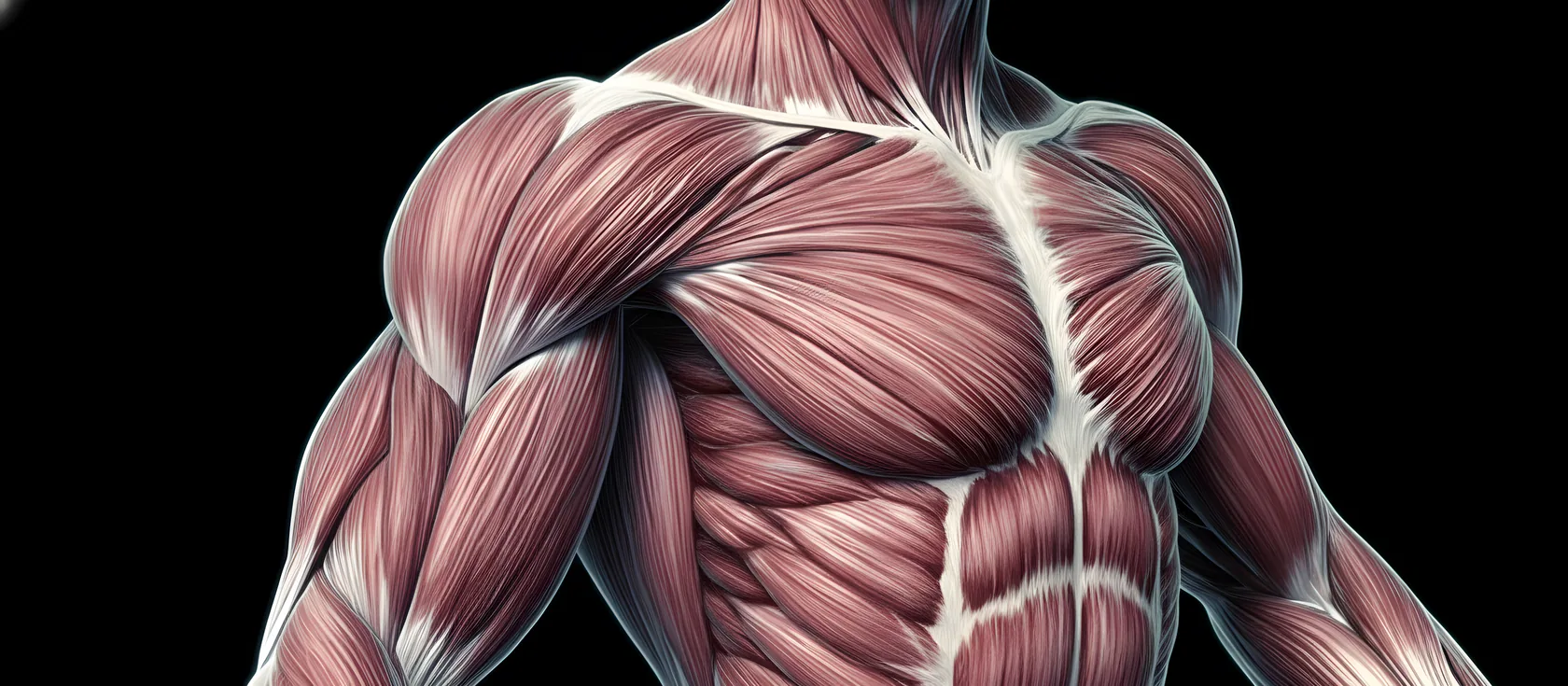 Anatomical illustration of human muscle structure
